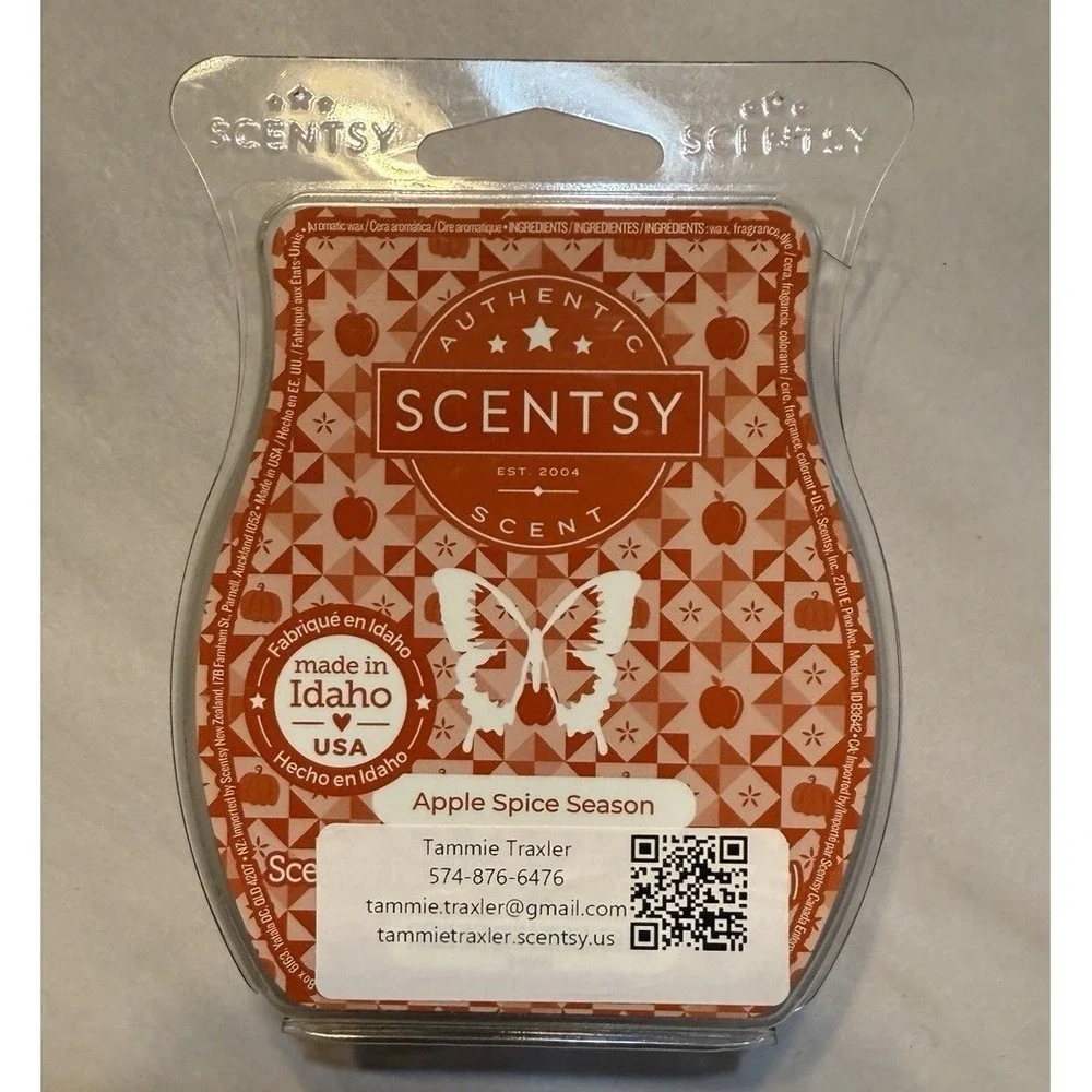 Lot Of 6 Fall‎ Scentsy Bars Autumn Cozy Pumpkin Apple Harvest Woolly Slippers
